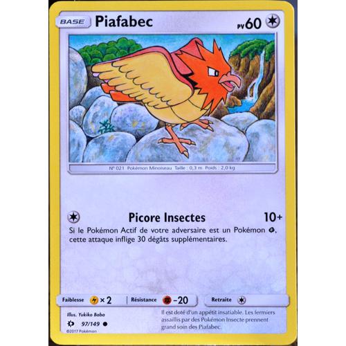 Carte Pokémon 97/149 Piafabec 60 Pv Sm1 - Soleil Et Lune Neuf Fr