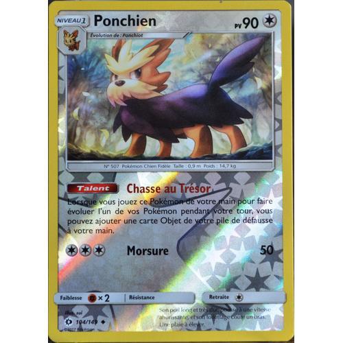 Carte Pokémon 104/149 Ponchien 90 Pv - Reverse Sm1 - Soleil Et Lune Neuf Fr