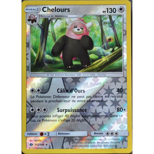 Carte Pokémon 112/149 Chelours 130 Pv - Reverse Sm1 - Soleil Et Lune Neuf Fr