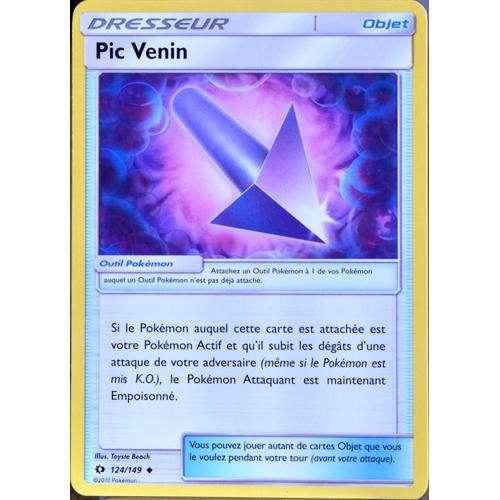 Carte Pokémon 124/149 Pic Venin Sm1 - Soleil Et Lune Neuf Fr