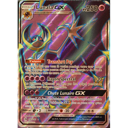 Carte Pokémon 141/149 Lunala-Gx - Full Art Sm1 - Soleil Et Lune Neuf Fr