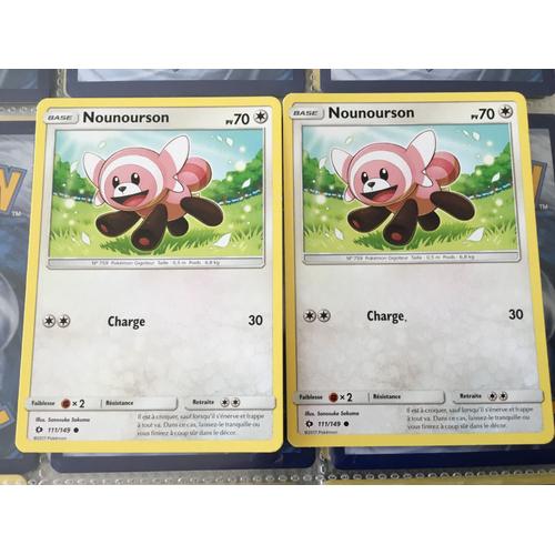 Pokémon - 111/149 - Sl1 - Soleil Et Lune - Nounourson - Commune