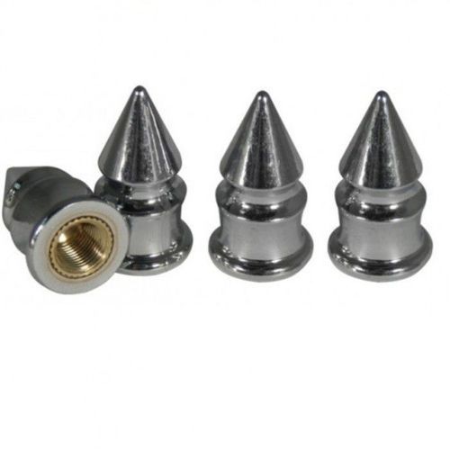 Bouchon Valve De Roue (X4) Spike Pic Auto Moto Velo Chrome
