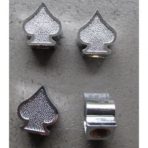 Bouchon Valve De Roue (X4) As Pique Chromé Auto Moto Vélo
