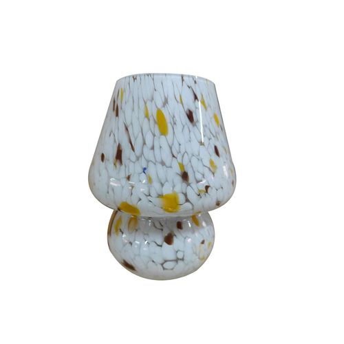Lampe Champignon En Verre, Lampe De Chevet, Bureau, Veilleuse À Intensité Variable, Décoration D'intérieur Imprimée