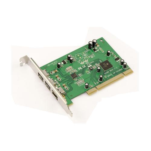 Carte PCI FireWire 2 ports 800 IEEE 1394b + 1 port 400 IEEE 1394a Chipset TEXAS INSTRUMENT SN082AA2