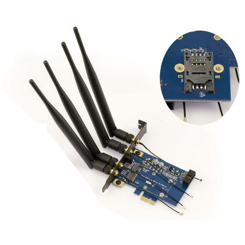 Adaptateur MiniCard MiniPCIe ou USB vers PCIe ou USB DUAL BAND 2.4/5GHz Emplacement SIM 3G