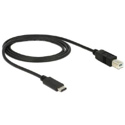 Delock - Câble USB - 24 pin USB-C (M) pour USB type B (M) - USB 3.1 - 1 m - noir