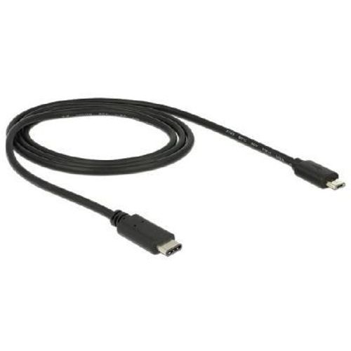 Delock - Câble USB - 24 pin USB-C (M) pour Micro-USB de type B (M) - USB 3.1 - 1 m - noir