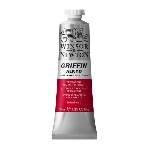 Tube D'huile Griffin 37ml - 468 Alizarine Cramoise Permanent - Winsor & Newton