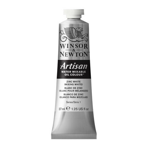 Huile Hydrosoluble Artisan - 37 Ml - Blanc Zinc (Blanc Pour Mélange)