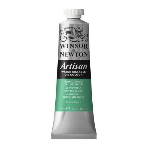 Huile Hydrosoluble Artisan - 37 Ml - Vert Phtalo (Nuance Jaune)