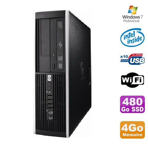 PC HP Elite 6000 Pro SFF E5400 2.7Ghz 4Go 480Go SSD WIFI W7 Pro