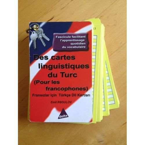 Des Cartes Linguistiques Du Turc (Pour Les Francophones). Fransizlar Için Türkçe Dil Kartlari 