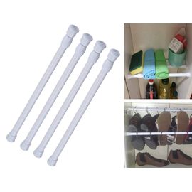 4x M Barres De Tension Blanches Barres De Placard Tringles À Rideaux Tringles De Placard Tringles De Garde-Robe