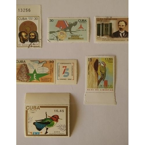 Lot 11 De 6 Timbres Cuba