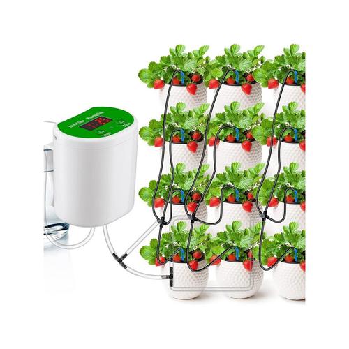 Kit d'irrigation goutte-à-goutte automatique USB 12 en 1, pour appareils d'arrosage automatique de plantes en pot