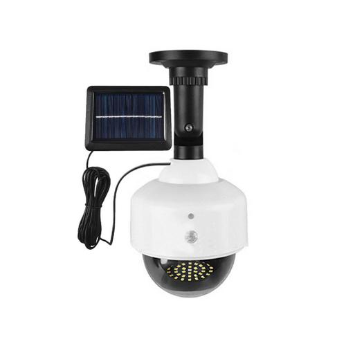 Caméra de vidéosurveillance de sécurité factice solaire avec lumières LED Style 1