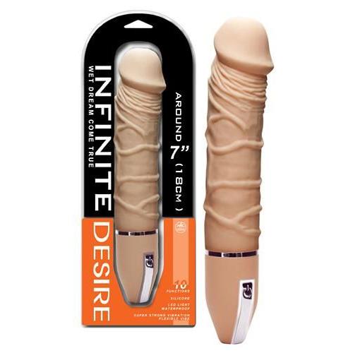 Vibromasseur Infinite Desire Beige 26cm