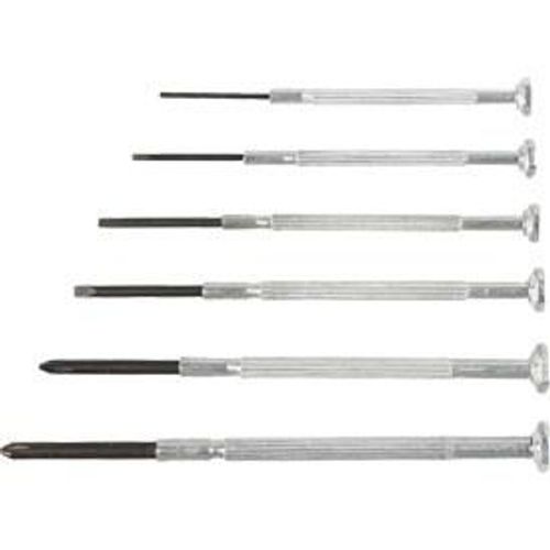 6 Tournevis de precision plats + cruciformes COGEX