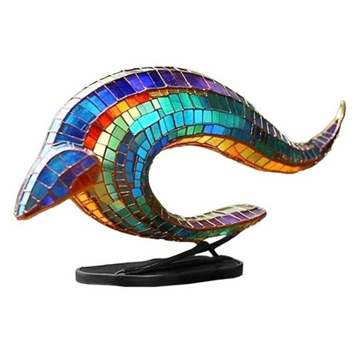 Ornement d'animaux sauvages, Sculpture d'animaux en métal, décoration de bureau et de maison, baleine