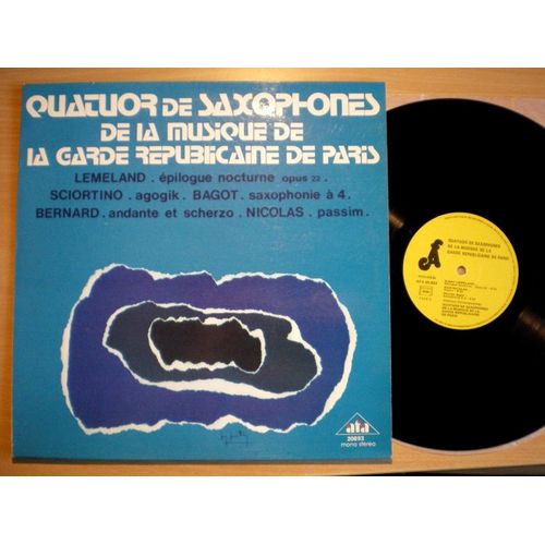 Lemeland Épilogue Nocturne Sciortino Agogik Bagot Saxophonie Bernard Andante Nicolas Passim
