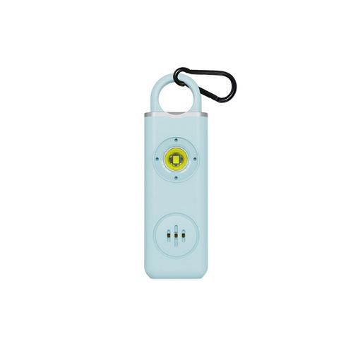 Alarme personnelle de sécurité pour femmes, sirène d'auto-défense 130dB avec lumière stroboscopique - bleu