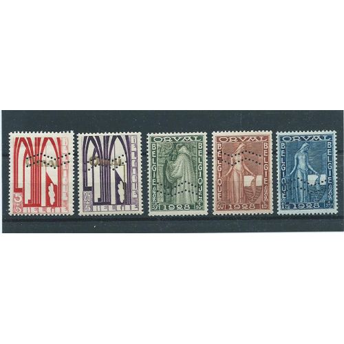 Timbres Belgique Belgium Stamps 258a/62a Mnh Xx Tb Cote 525 