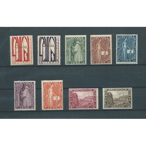 Timbres Belgique Belgium Stamps 258/66 Mnh Xx Tb Cote 345 