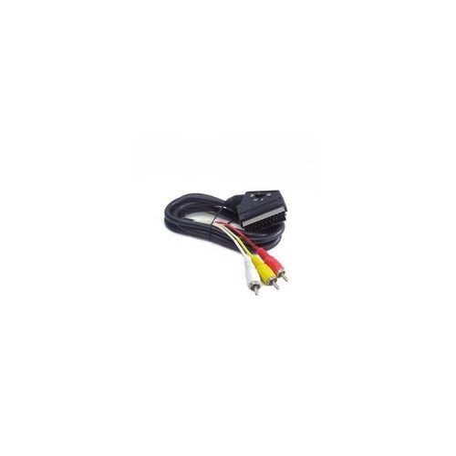 Cablexpert CCV-519-01 - Câble vidéo/audio - vidéo / audio composite - RCA mâle pour SCART mâle - 1.8 m