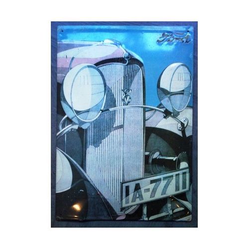 Plaque Tole Ford Calandre Ancienne