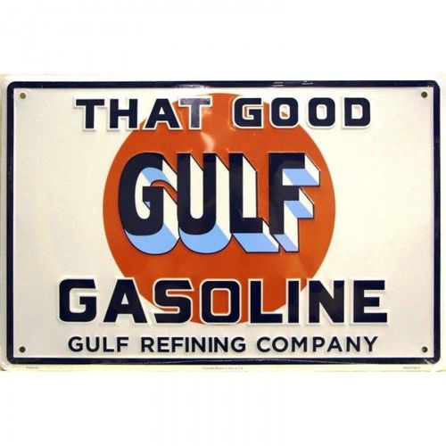Plaque Gulf That Goog Gulf 40cm Deco Garage Usa Loft Diner