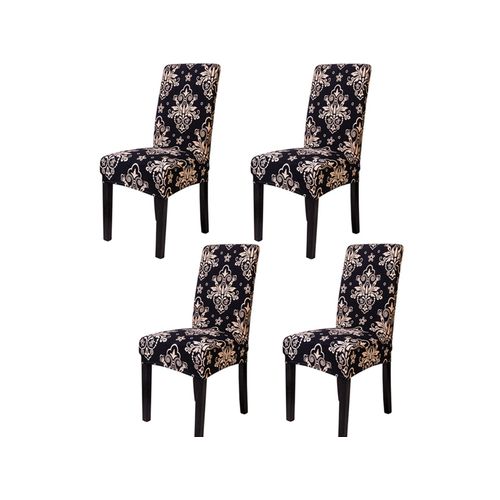 X Housses De Chaise De Salle À Manger Extensibles Housses De Chaise Lavables Imprimé Classique