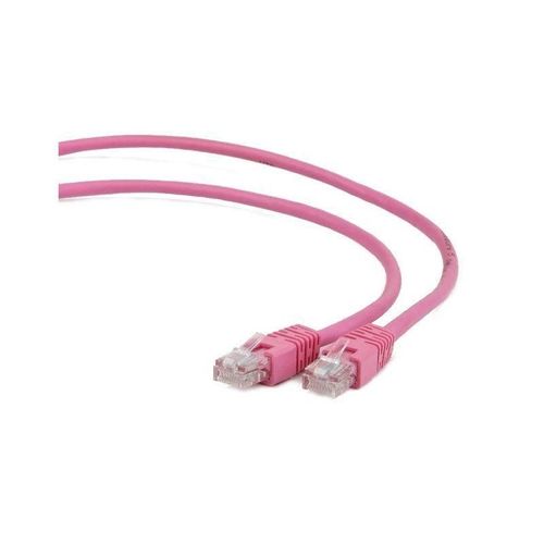Gembird - Cordon de raccordement - RJ-45 (M) pour RJ-45 (M) - 1 m - FTP - CAT 6 - moulé - rose