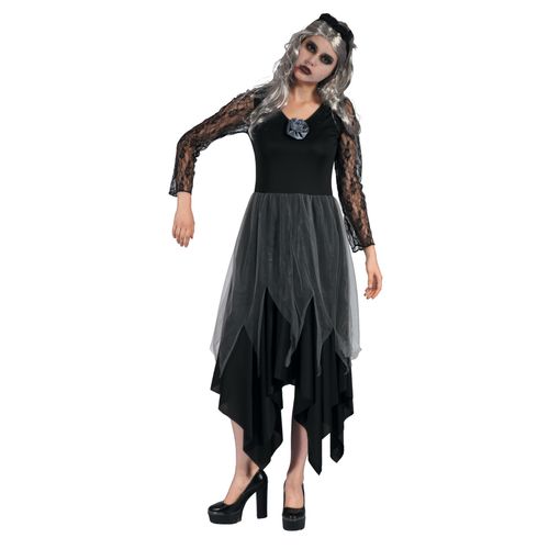 Déguisement Mariée Ténèbre Dentelle Femme - Taille: M