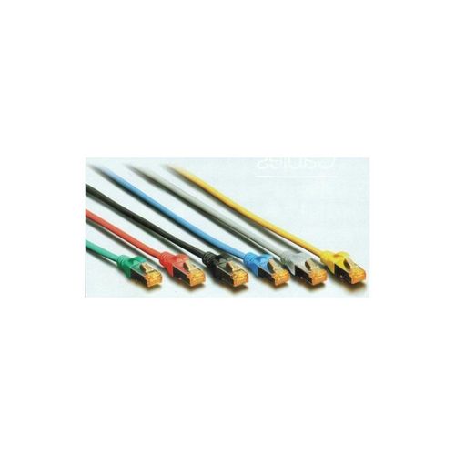 DIGITUS - Cordon de raccordement - RJ-45 (M) pour RJ-45 (M) - 2 m - SFTP - CAT 6a - démarré, sans halogène, sans crochet - noir