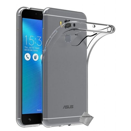Housse Etui Coque Gel Asus Zenfone 3 Max Plus Zc553kl + Verre Trempe - Transparent Tpu