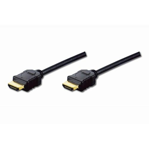ASSMANN HDMI High Speed with Ethernet - Câble HDMI avec Ethernet - HDMI mâle pour HDMI mâle - 3 m - double blindage - noir