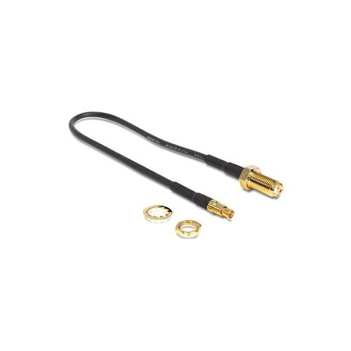 Delock - Câble RF - TS-9 mâle pour SMA femelle - 20 cm - noir