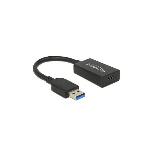 Delock Converter USB 3.1 Gen 2 Type-A male > USB Type-C - Adaptateur USB - USB type A (M) pour 24 pin USB-C (F) - USB 3.1 Gen 2 - 15 cm - noir