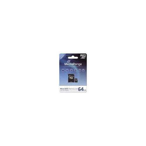 MediaRange SD MicroSD Card 64GB MediaRange SD CL.10 inkl. Adapter