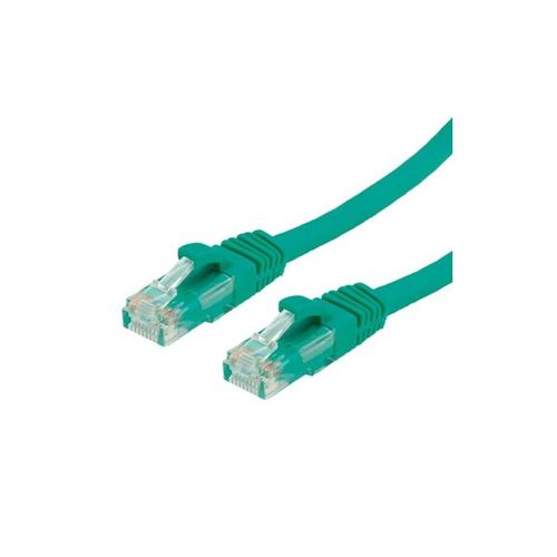 VALUE - Cordon de raccordement - RJ-45 (M) pour RJ-45 (M) - 1.5 m - UTP - CAT 6 - sans halogène, moulé, solide - vert