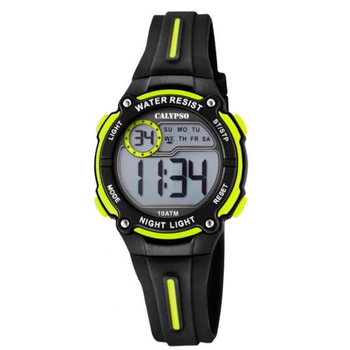Montre Calypso Chrono Résine Noir K6068/5 Sport - 100 Mètres