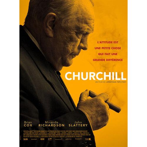 Churchill - Véritable Affiche De Cinéma Pliée - Format 120x160 Cm - De Jonathan Teplitzky Avec Brian Cox, Miranda Richardson, John Slattery, Ella Purnell, James Purefoy, Danny Webb   - 2017