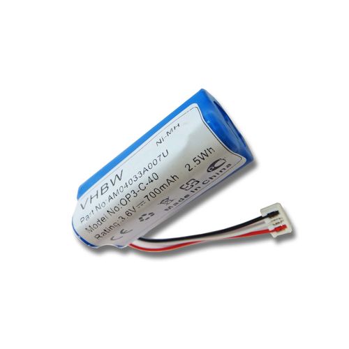 Batterie NI-MH 700mAh 3.6V pour WELLA XPERT HS70 Haarschneider, Kadus Clipper HS70, remplace 1520902, HR-AAAU