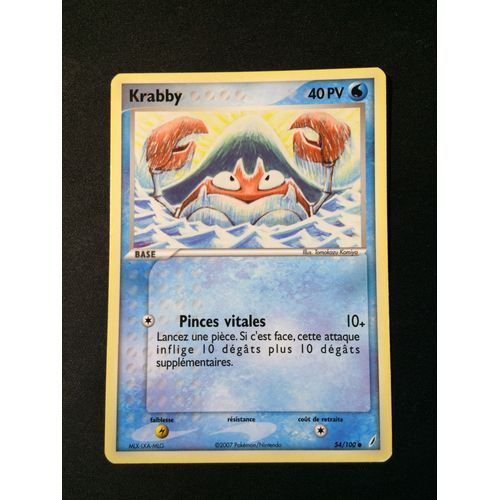 Krabby 54/100 Set Ex Gardiens De Cristal Fr