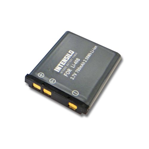 INTENSILO Li-Ion batterie 700mAh (3.7V) pour caméra  Sealife Reefmaster DC1400, DC-1400 comme Li-40, D-Li63, NP-80.