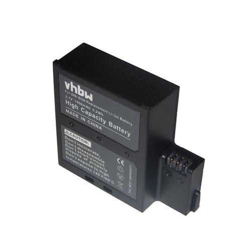 vhbw batterie compatible avec Rollei Actioncam 6S WiFi, 7S WiFi caméra vidéo (1400mAh, 3,7V, Li-ion)