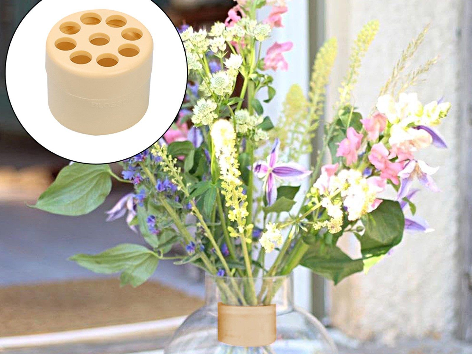 Support de Tige d'Ikebana en Spirale pour Vases Support d'ar...