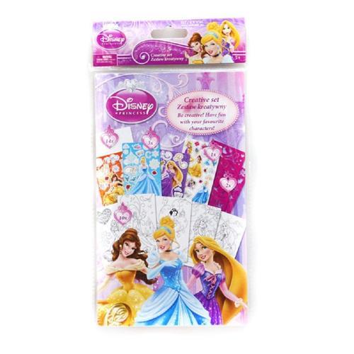 Disney Princesse Créatives Ensembles, Des Pochoirs Et Des Autocollants - Stickers/Dessins/Pochoirs * 